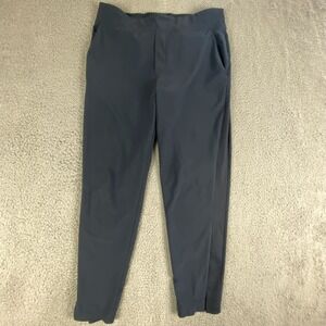 Athleta Brooklyn Ankle Pants Womens 10 Navy Elastic Pull On Stretch Running Gym